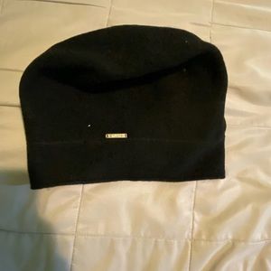 Black Felt Floppy Beret Hat